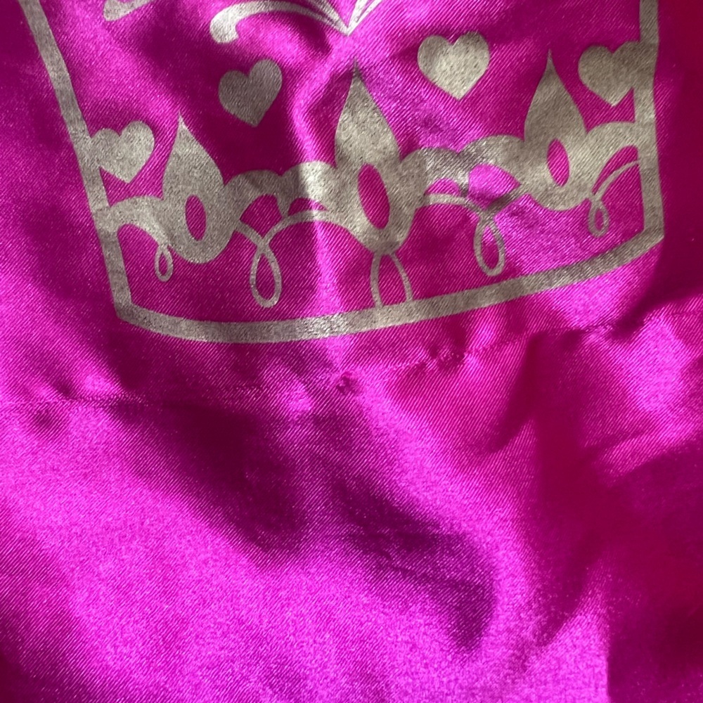 Girls Purple and Gold Princess/Queen Costume W/ Cape & Necklace 3-6yrs - Picture 5 of 8